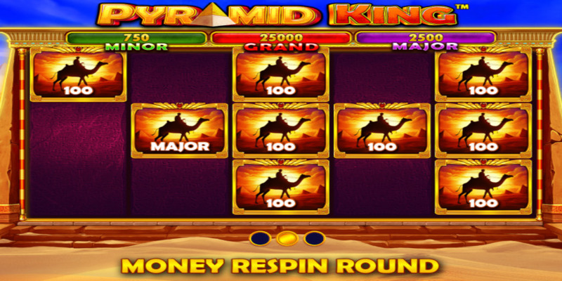 Pyramid King Slot - Khám phá cơ hội để lấy phần thưởng khủng Phần thưởng vòng quay tiền Pyramid King Slot
